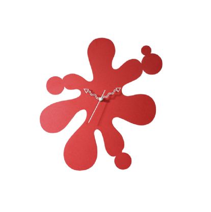 IL70131  Infinity Splat Clock Red